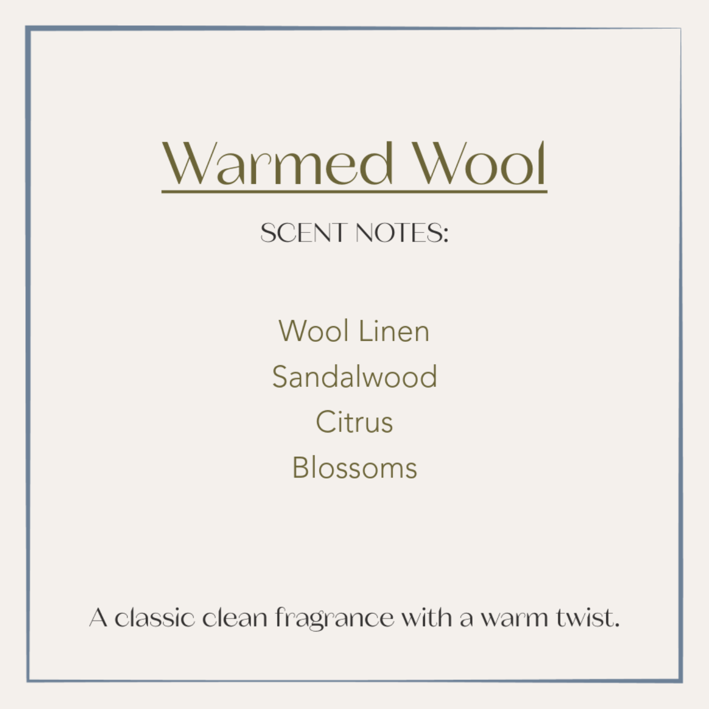 Warmed Wool | Car Diffuser